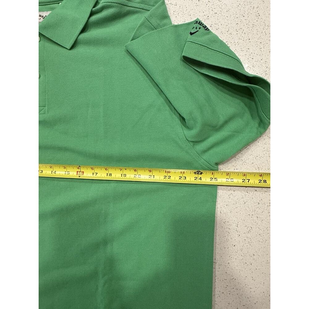 NWT Callaway Polo Golf Shirt Mens Large Kelly Green 100% Cotton Short Sleeve - Picture 7 of 10